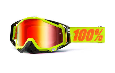 100% RC Neon Yellow Red Mirror Lens